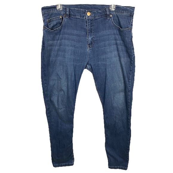 Mugsy Jeans Other - Mugsy Fultons Jeans Mens 40x34 Straight Leg Stretch Dark Wash Mid Rise‎ Denim